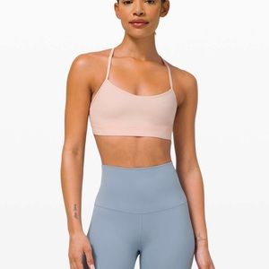 Lululemon Flow Y bra in Pink Mist